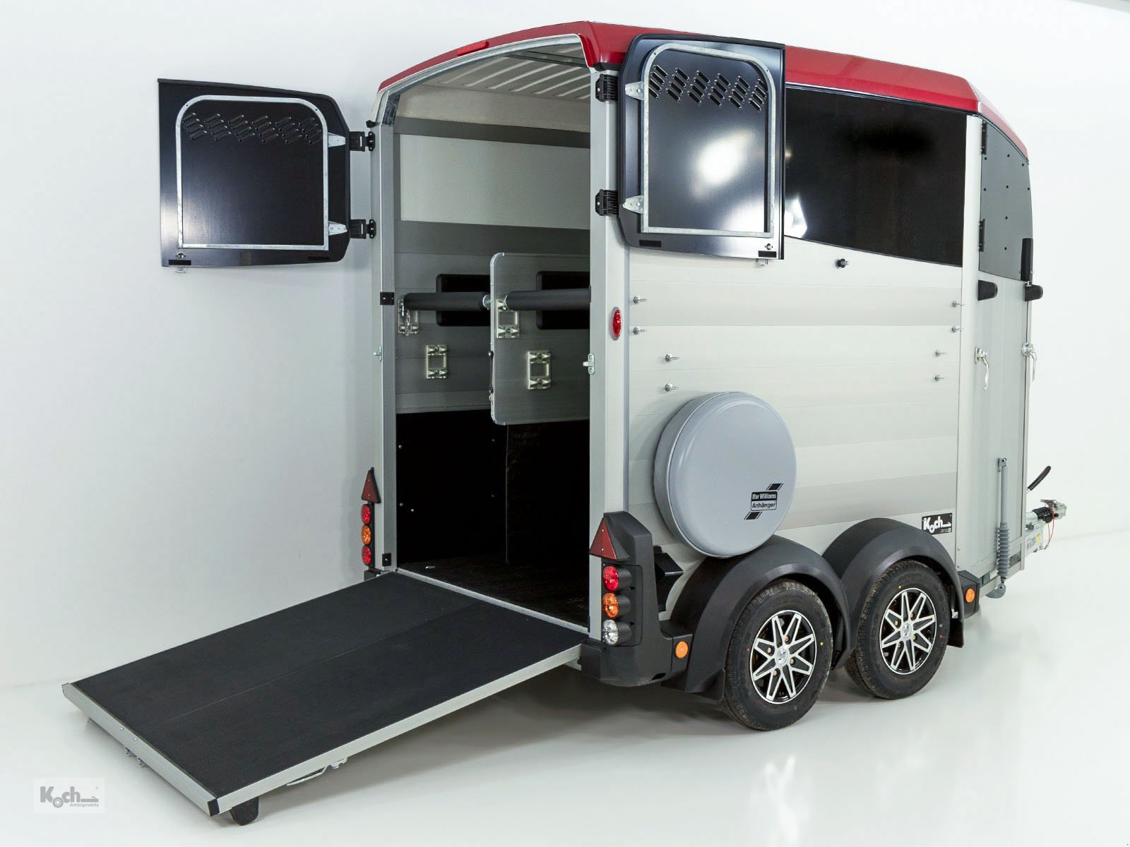 Anhänger des Typs Ifor Williams Pferdeanhänger HBX 506|Frontausstieg|rot (Pf11622085Iw), Neumaschine in Winsen (Luhe) (Bild 3)